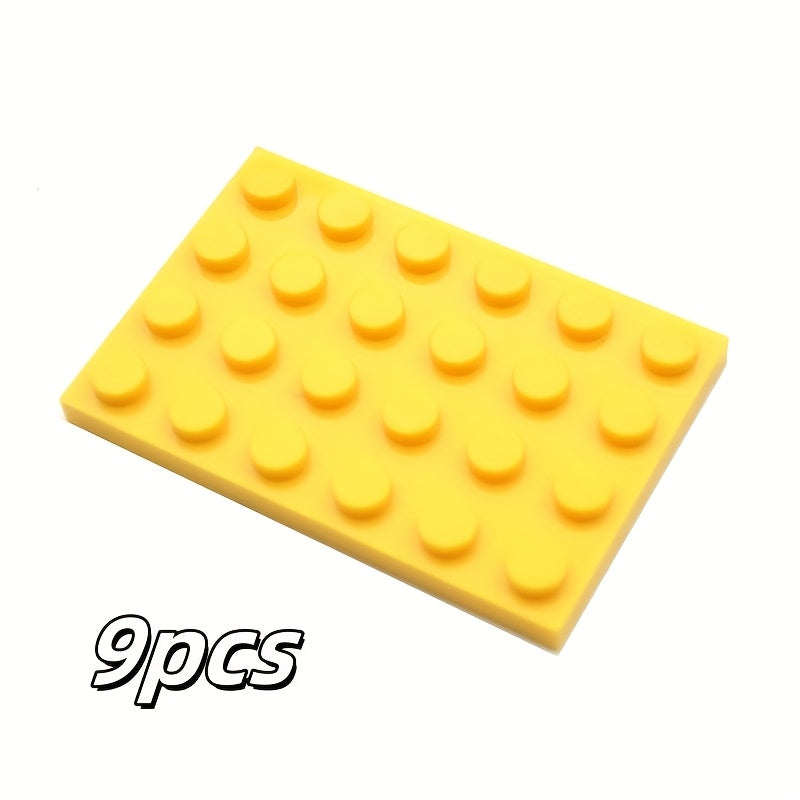 9pcs 4x6 Base Plates Building Blocks Creative DIY Decoration