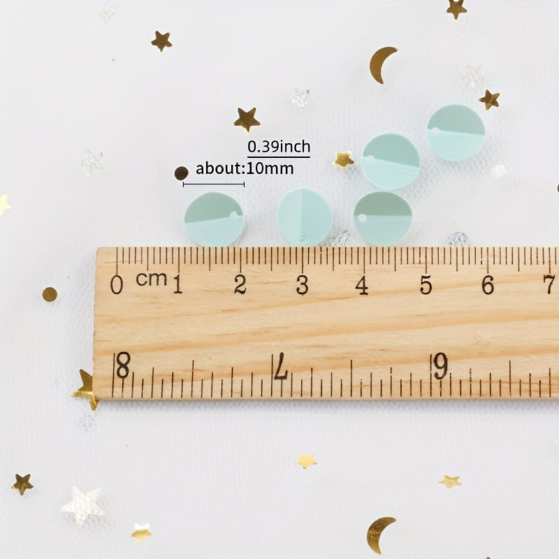 300pc PVC Bulk Sequins DIY Sequins For Crafts 10mm Sequin Set