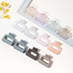 4pcs Matte Clear Hair Claw Clips Non Slip Strong Grip Hair Jaw Clip
