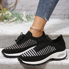 Mesh Breathable Low Top Running Shoes Lightweight Outdoor Casual Sport Sneakers