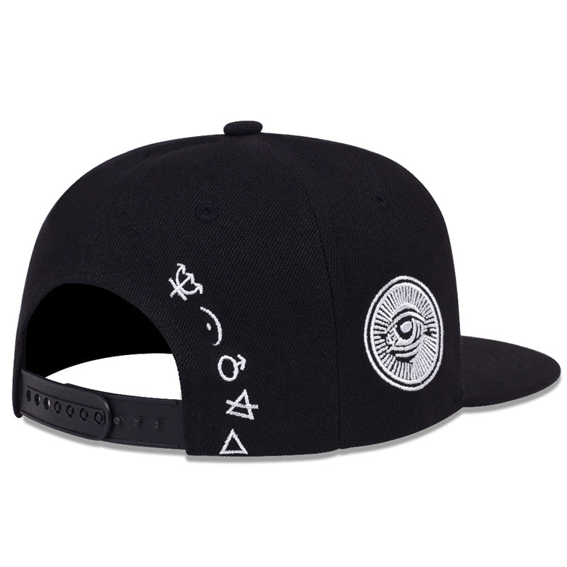 Men Eye Embroidered Hip Hop Baseball Cap