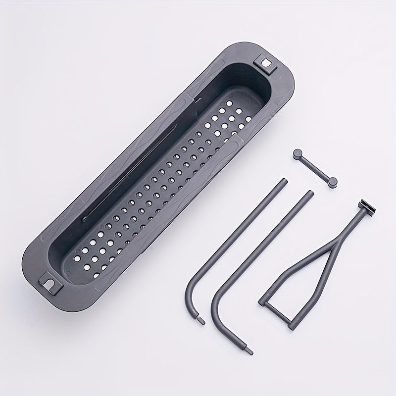 Retractable Drain Rack Punching Storage Rag Rack Hand Wash Pool Storage Rack