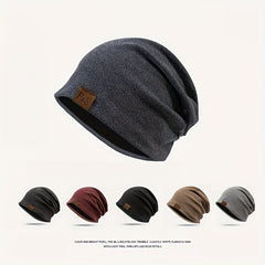 Solid Cotton Men's Pullover Cap for Spring and Summer