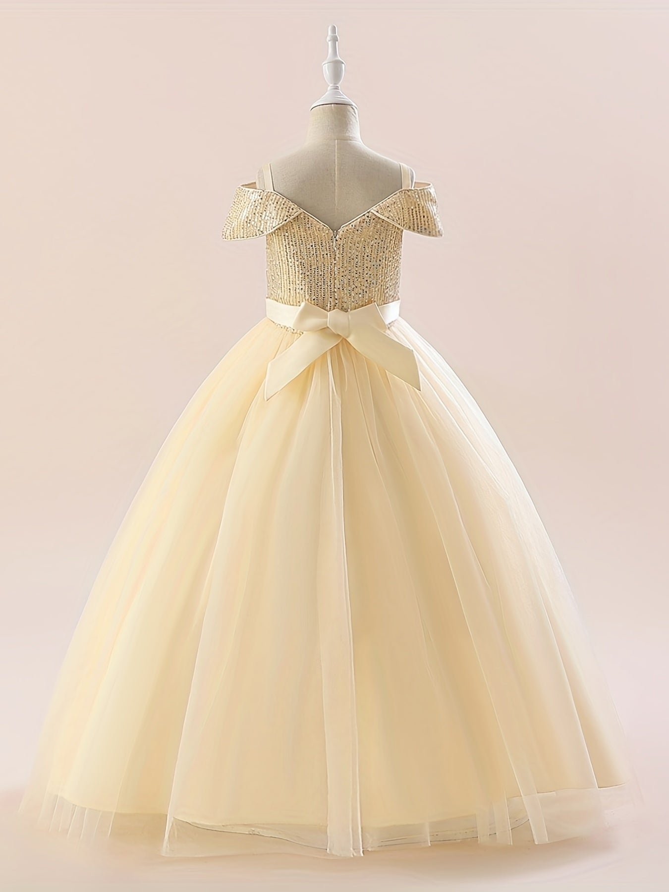 Off Shoulder Sequin Gown for Weddings & Parties