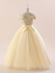Off Shoulder Sequin Gown for Weddings & Parties