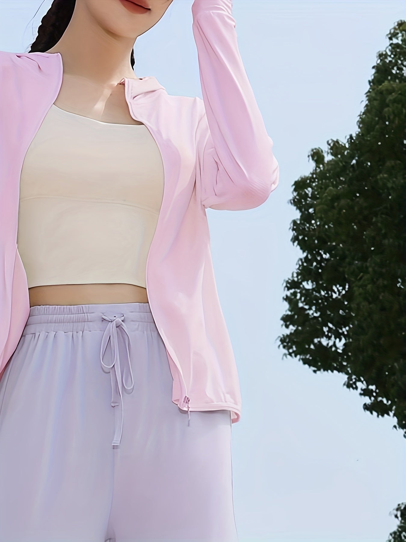 Lightweight Hooded Jacket for Summer Sun Protection