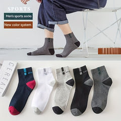 Men's Soft Low Cut Ankle Socks, 1 Pair or 5 Pairs