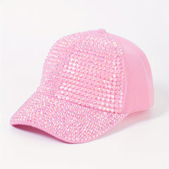 Rhinestone Y2K Baseball Cap Solid Sun Hat Breathable Adjustable Golf Dad Hats