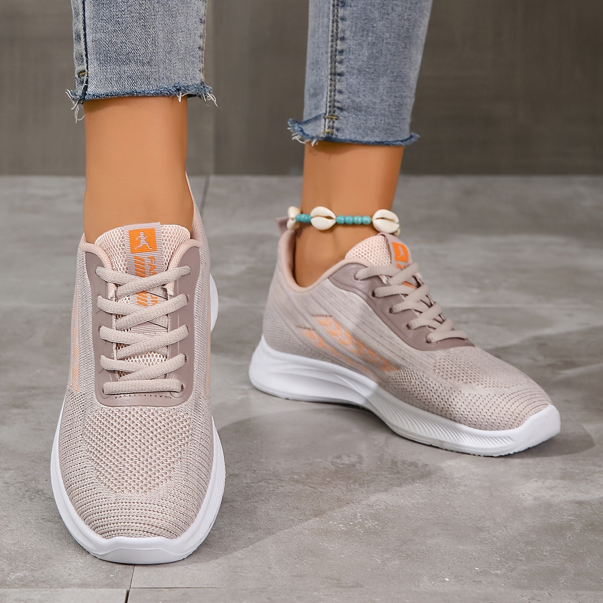 Women's Lace-up Mesh Running Shoes