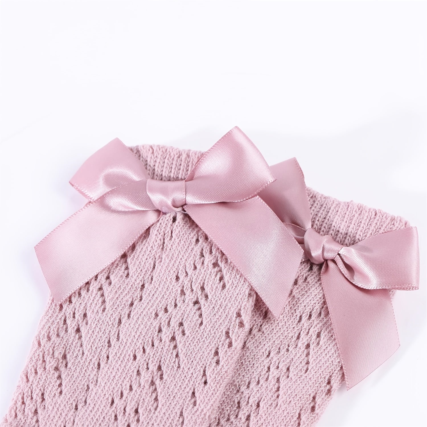 Girls Knit Bow Socks High Socks Autumn Spring Accessories