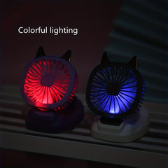 Cartoon Wristband USB Rechargeable Fan For Girls