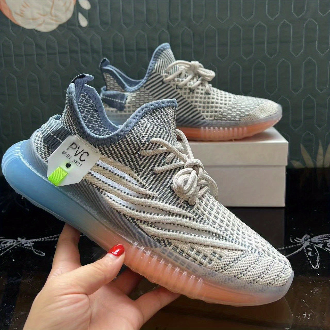 Men's Casual Mesh Breathable Sport Shoes Lightweight Sneakers Lace Up Comfy