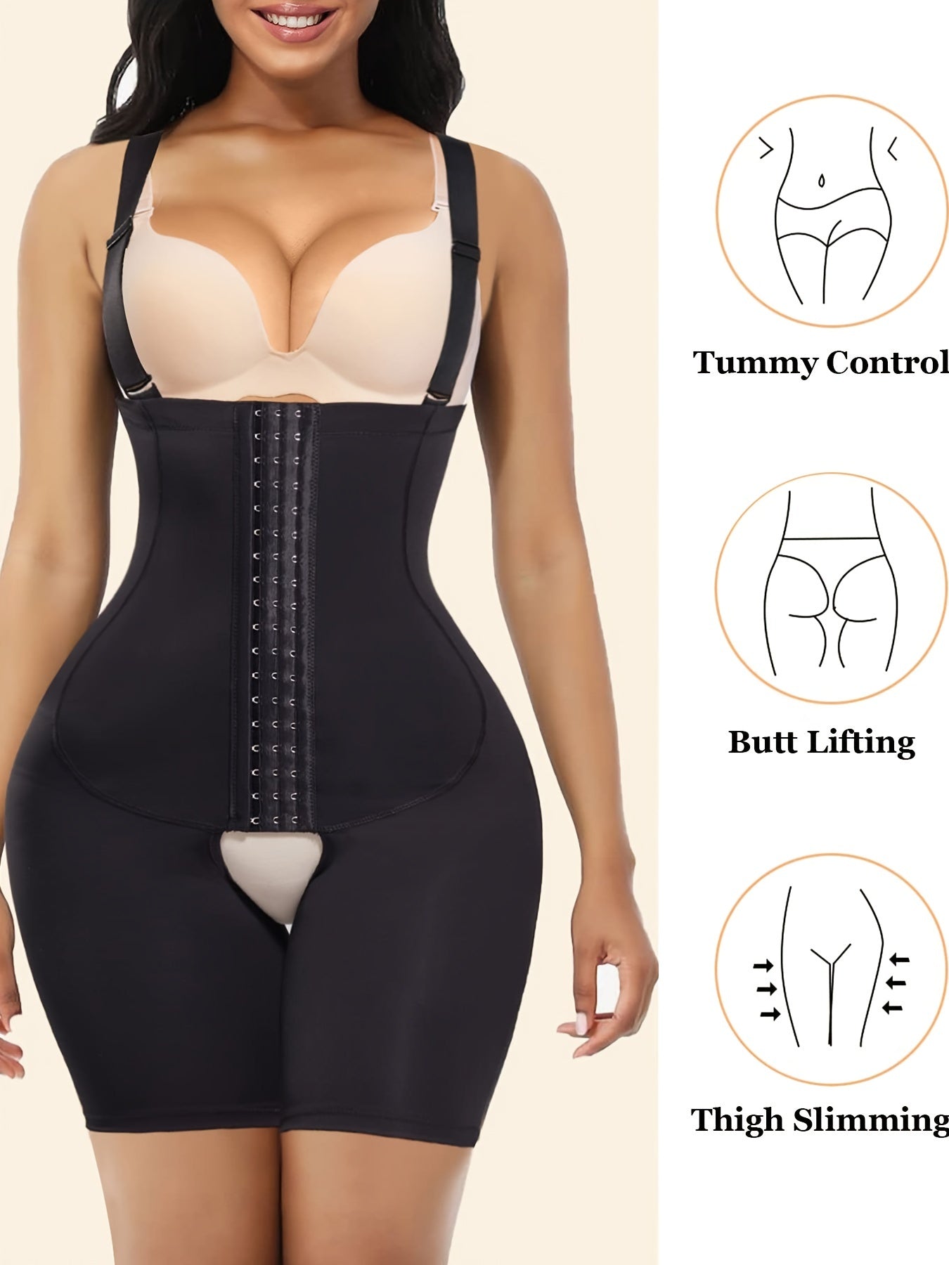 Women Shapewear Bodysuit Tummy Control Waist Trainer Full Body Support
