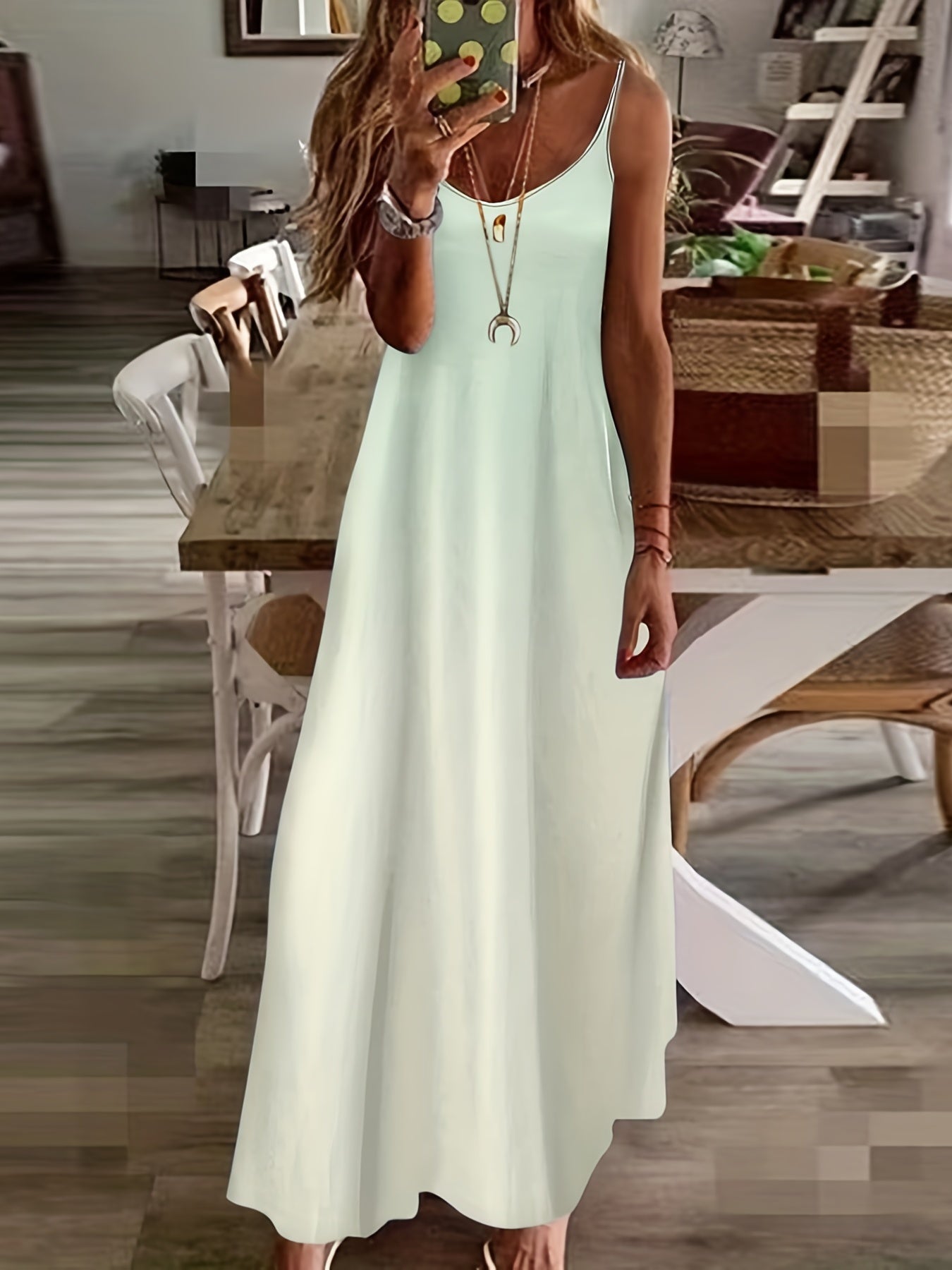 Sleeveless Beach Dress Loose Stylish Summer Trapeze Dress Women's Clothing