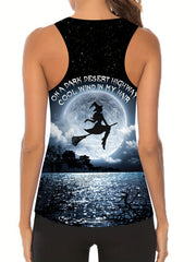 Painting Print Tank Top & Leggings Set