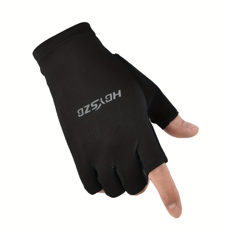 Breathable Fingerless Fitness Gloves for Non Slip Grip and Sun Protection