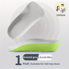 Orthopedic Insoles for Shoes - Arch Support - 1.38in Half Shoe Pads