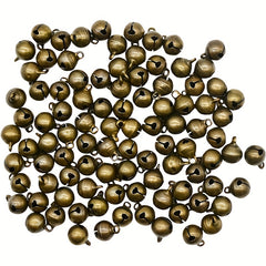 100pcs Mini Retro Bronze Small Bells For DIY Christmas Bracelet Necklace