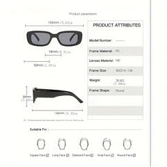 Men's Small Frame Sunglasses Retro Outdoor Sports Glasses