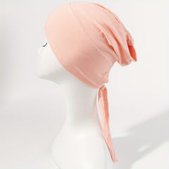 Turban Cap Casual Head Wrap Elastic Hijab Head Scarf Women Bandana Beanies