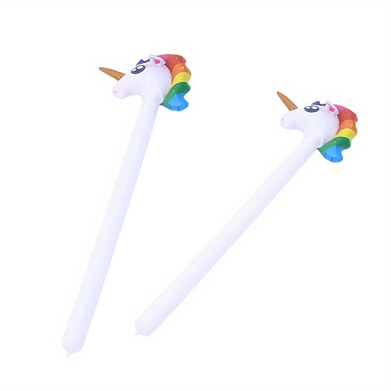 1PC Animal Inflatable Unicorn Stick Party Props Game Mounts