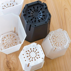 5pcs Transparent Flower Pots Succulent Nursery Pots Indoor Outdoor Decoration