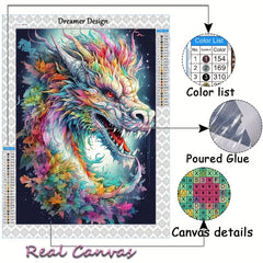 Dragon Diamond Painting Kit 5D DIY Cross Stitch Diamond Art