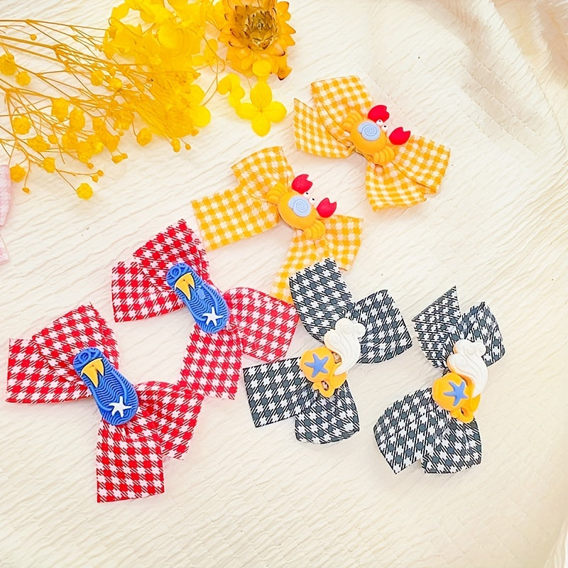 Plaid Pattern Hair Clips Hair Pin Hair Accessories For Toddler Girls Baby Girls
