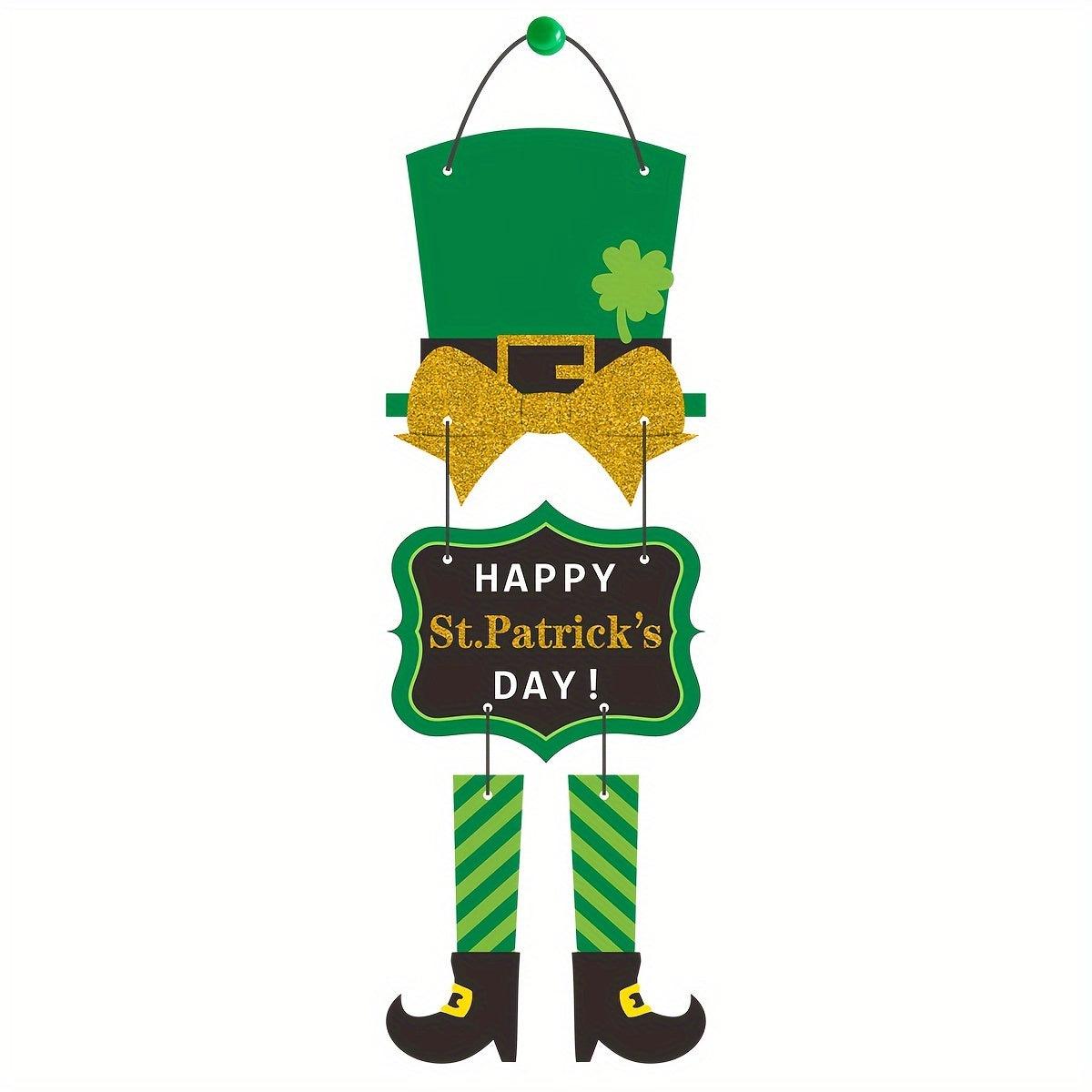 Hemp Rope Hanging Sign for St. Patrick's Day Decoration
