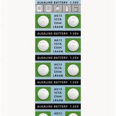 10pcs LR44 AG13 357 303 SR44 1 5V Button Coin For Watch
