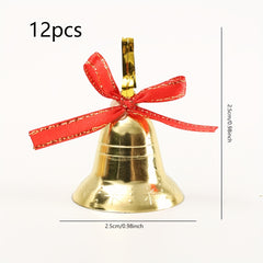 12pcs Christmas Tree Decorative Plastic Bells Home Decor