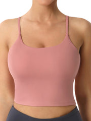 Pink Yoga Fitness Sports Tank Top Women's Activewear