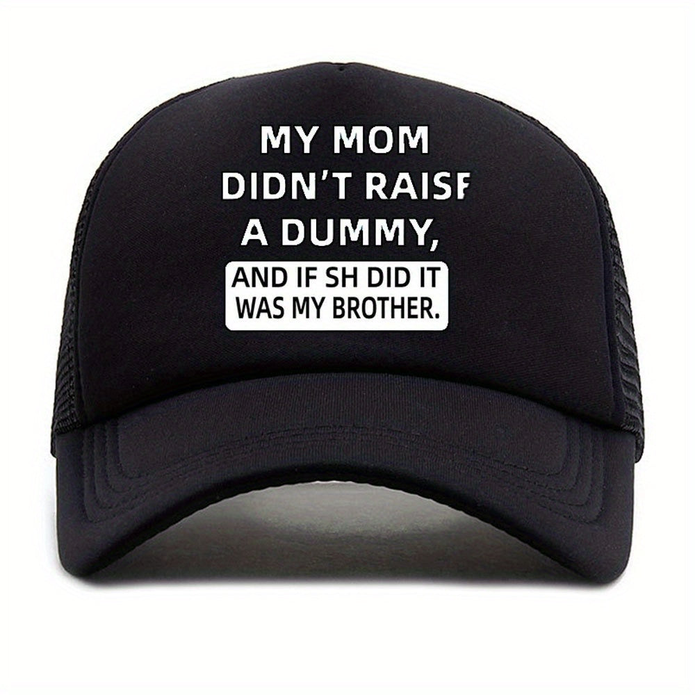 Unisex Sunshade Adjustable Casual Baseball Cap with Letters Embroidery
