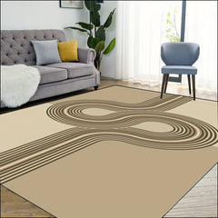 Contemporary Modern Area Rug Living Room Rugs Anti-slip Washable