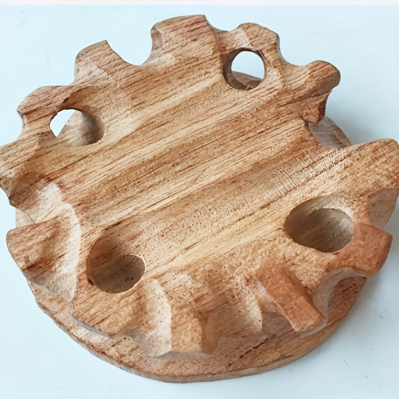Red Wood Hand Collection Display Base Bracket