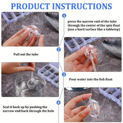 10pcs Fishing Slip Cast Spin Floats Fly Fishing Floats Clear Bobbers