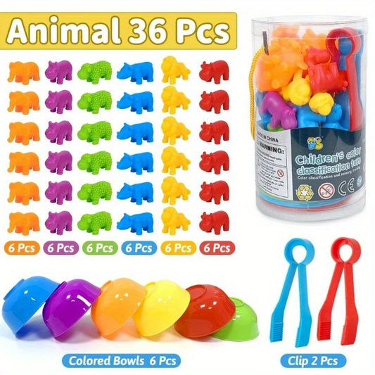 Colorful Counting Bear Math Toys for Kids Learning & Sorting