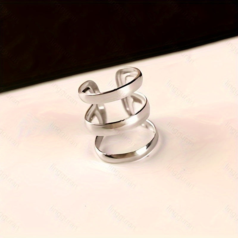 Punk Rock Alloy Ear Clip Wrap Earrings No Piercing Ear Clip