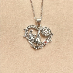 Vintage Rabbit Poker Girl Necklace - Holiday Gift