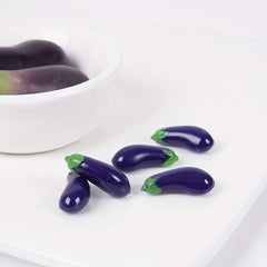 Simulated Eggplant PVC Mini Kitchen DIY Food Toy