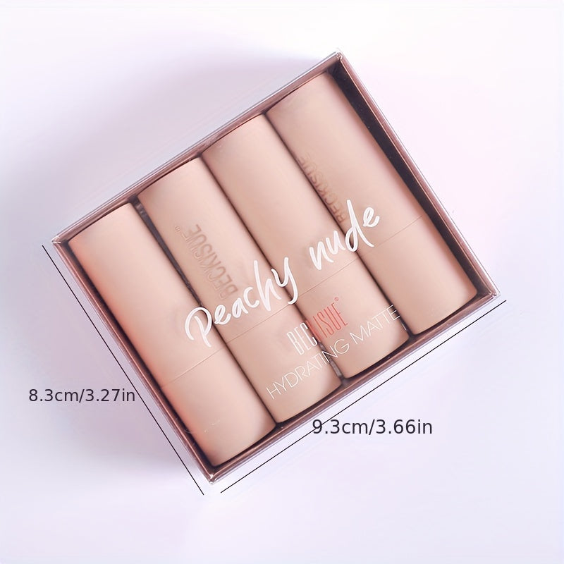 Matte Velvet Lipstick Set, Long Lasting Makeup Cream Texture