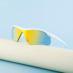 Colorful One Piece Windproof Sunglasses for Outdoor Sports