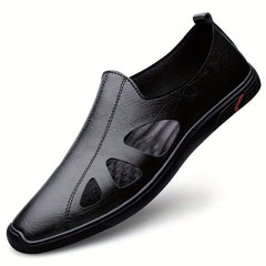 Men's Hollow Out Loafer Shoes Comfy Non slip Slip On Shoes