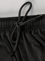 Men's Drawstring Shorts Activewear Comfy Loose Shorts For Running Gym