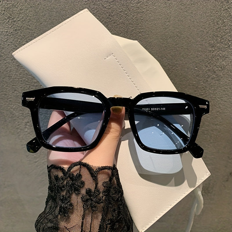 Y2K Square Sunglasses Rivet Decor Glasses UV400