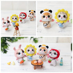 Wool Needle Felting Kit for Cat Doll DIY Art Craft
