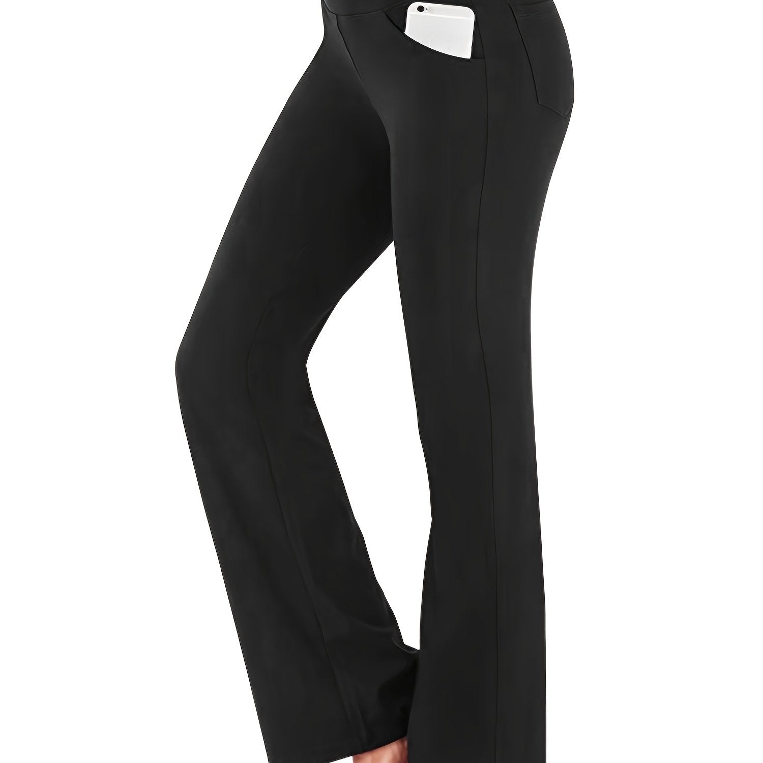 High Waist Yoga Pants With Pockets Stretch Workout Pants