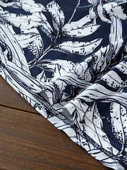 Floral Print Half Sleeve Round Neck Plus Size Casual Dress