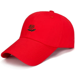 Rose Embriodery Baseball Hat Men Unisex Women Outdoor Sun protection Sports Cap