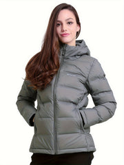 Women's Thermal Hooded Puffer Coat Windproof Outwear